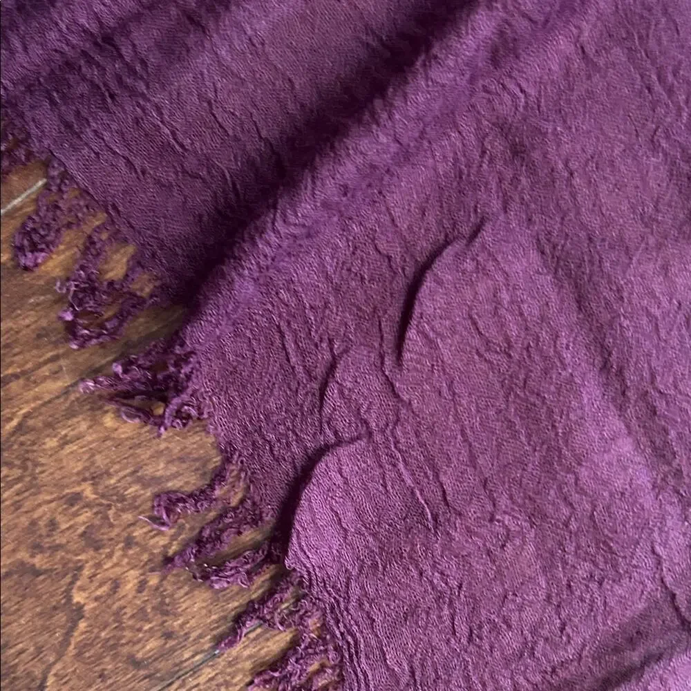 Two-Tone Ombre Scarf, Semi Transparent and Gauzy, Oversized Rectangle